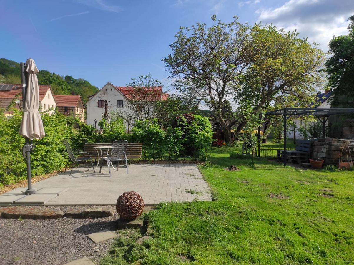 Schoene Gemuetliche Ferienwohnung Am Saaleradweg Grosseutersdorf Esterno foto